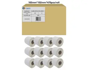 Uzlīmju ruļļi g   g 19749 — 102 × 152 mm, 12 ruļļi × 475 uzlīmes