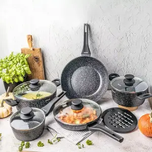 Cookware set Klausberg KB-7657 — 12-piece set with marble coating, pots and pans for stovetop cooking