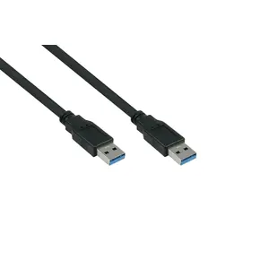 USB кабель Alcasa UK30P-AA-005S 0.5м USB 3.2 Gen 1 Черный