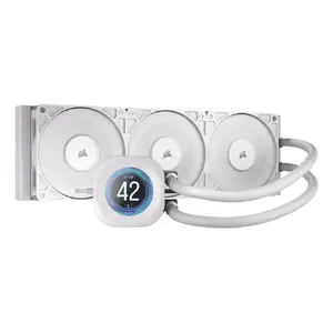 Visi vienā šķidruma dzesētājs Corsair Nautilus 360 RS 12 cm Balts