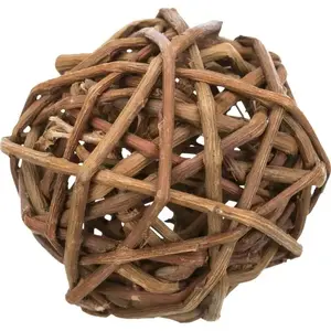 Hamster Toy Trixie Willow Ball 6 cm, natural chew and play toy
