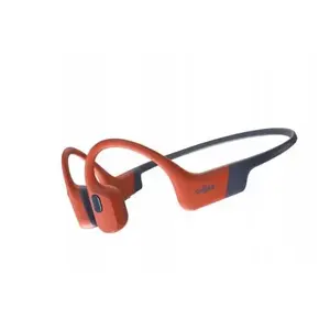 Kaulu vadīšanas austiņas Shokz OpenSwim Pro — binaurālas, IP68 ūdensizturīgas, Bluetooth 5.2, līdz 9 h darbības, ausu āķis, sarkanas