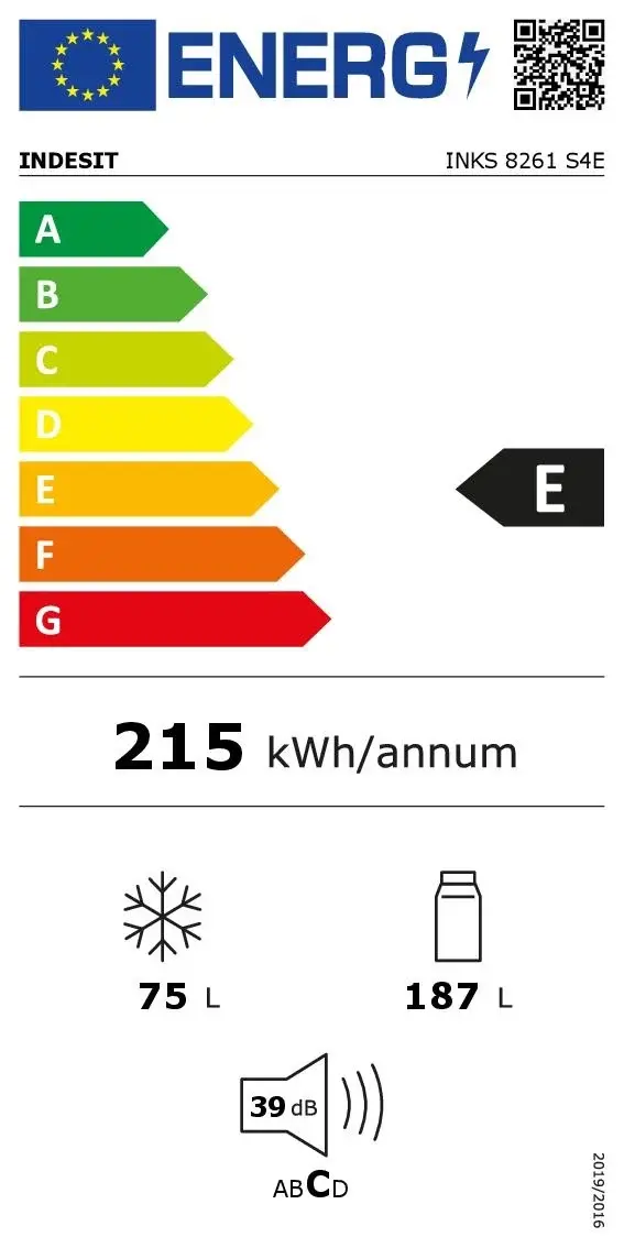 Ledusskapis ar saldētavu Indesit INKS 8261 W4E Photo 8
