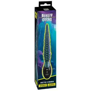 Vibrator Beasty Cocks Octo Vibes 54060130000 – multi-speed, waterproof, silicone, 27.3 cm, insertion 18.5 cm