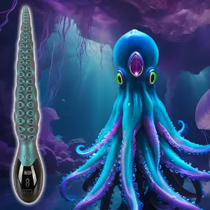Vibrators Beasty Cocks Octo Vibes 54060130000 — daudzātrumu, ūdensizturīgs, silikons, kopējais 27.3 cm, ievadāms 18.5 cm