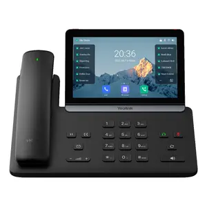 IP-телефон Yealink Yealink-SIP-T88W Pro — Android, 7" (1024×600) ЖК-экран, проводная и беспроводная трубка, Bluetooth, PoE, чёрный