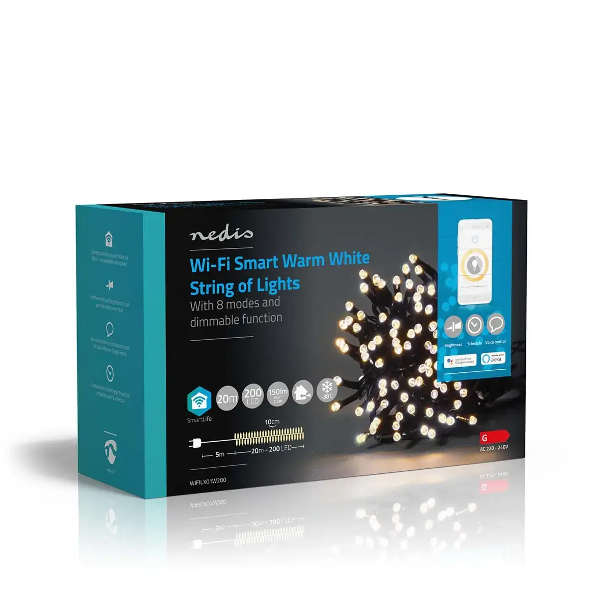 Light decoration chain Nedis WIFILX01W200 Photo 10