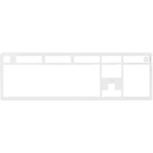 Keyboard top frame HyperX Alloy Rise Top Plate White