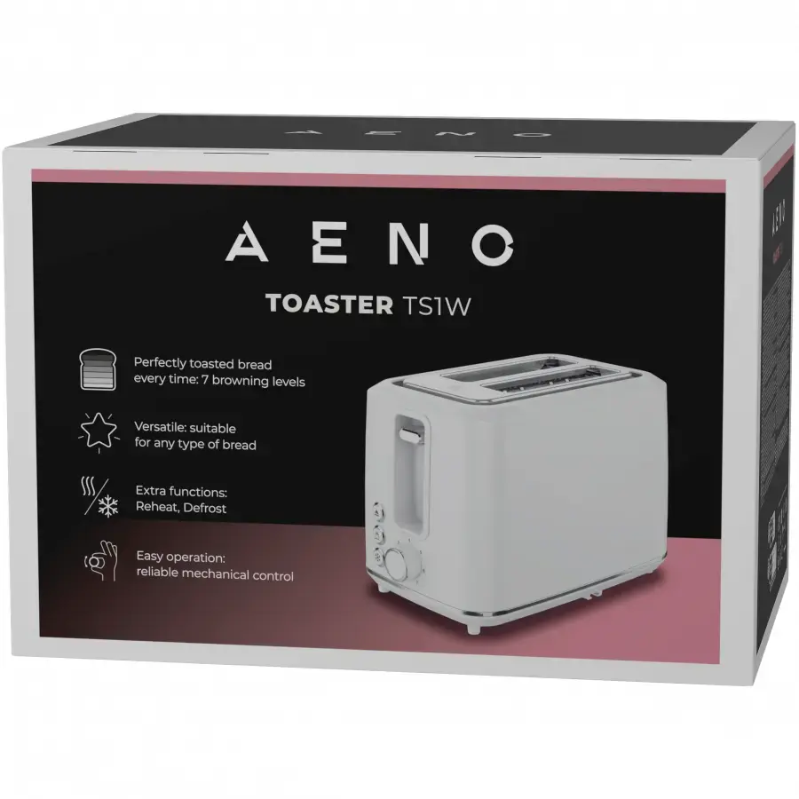 AENO ATS0001W elektriskais grauzdētājs, 2 spraugas Photo 7