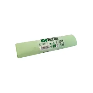 Garbage bags BioBag 60 L compostable 57×90 cm, 5 pcs/roll, 17 µm, green