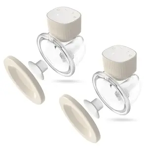 Electric breast pump neno VENTO TWIN cordless, rechargeable, double/dual mode, LCD, 150 ml bottles, beige