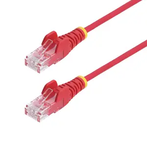 StarTech N6PAT50CMRDS Красный тонкий интернет-кабель CAT6 0.5м UTP LSZH 28AWG RJ45