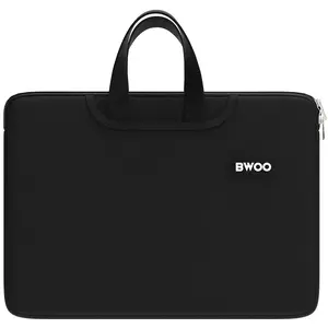 Laptop bag BWOO for 14-inch laptops, black, slim protective sleeve