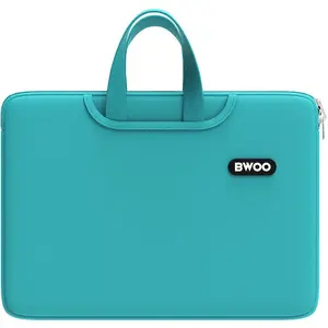 Laptop bag BWOO for 14-inch laptops, light blue, slim sleeve carry case