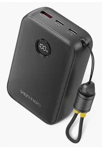Vention 20000mAh Power Bank 22.5W with 2x USB-C and 1x USB-A Ports