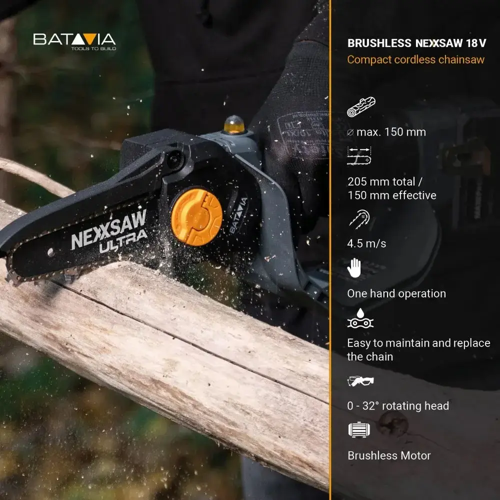 Batavia Nexxsaw V3 ULTRA 18V бесщеточная 7" пила Photo 8