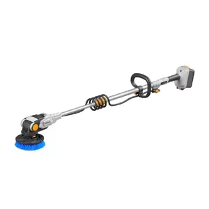 Cordless Brushless Telescopic Power Scrubber Batavia B.V. 18V Twin Brush IPX7 — without battery and charger