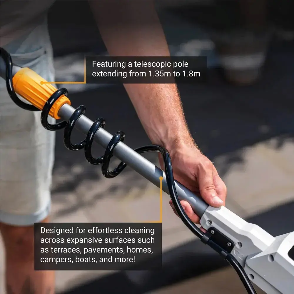 Cordless Brushless Telescopic Power Scrubber Batavia B.V. 18V Twin Brush Photo 6