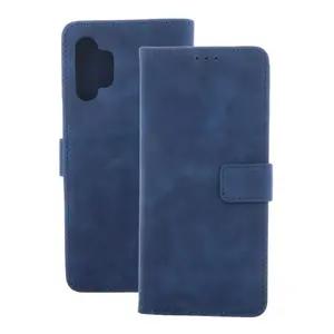 iLike Book Case for Samsung Galaxy A26 5G Navy Blue Velvet