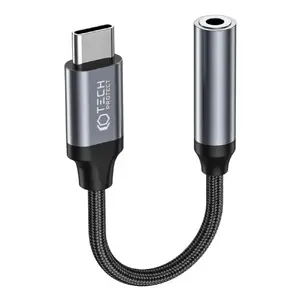Адаптер Tech‑Protect USB‑C — 3,5 мм jack, черный (Tech‑Protect 22918‑0)