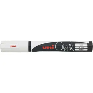 Chalk Marker Uni-Ball ChalkGlass White 1 pc 1.8-2.5 mm
