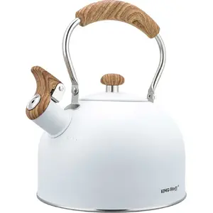 Electric kettle KingHoff KH-1860 2.5 L, whistle, white