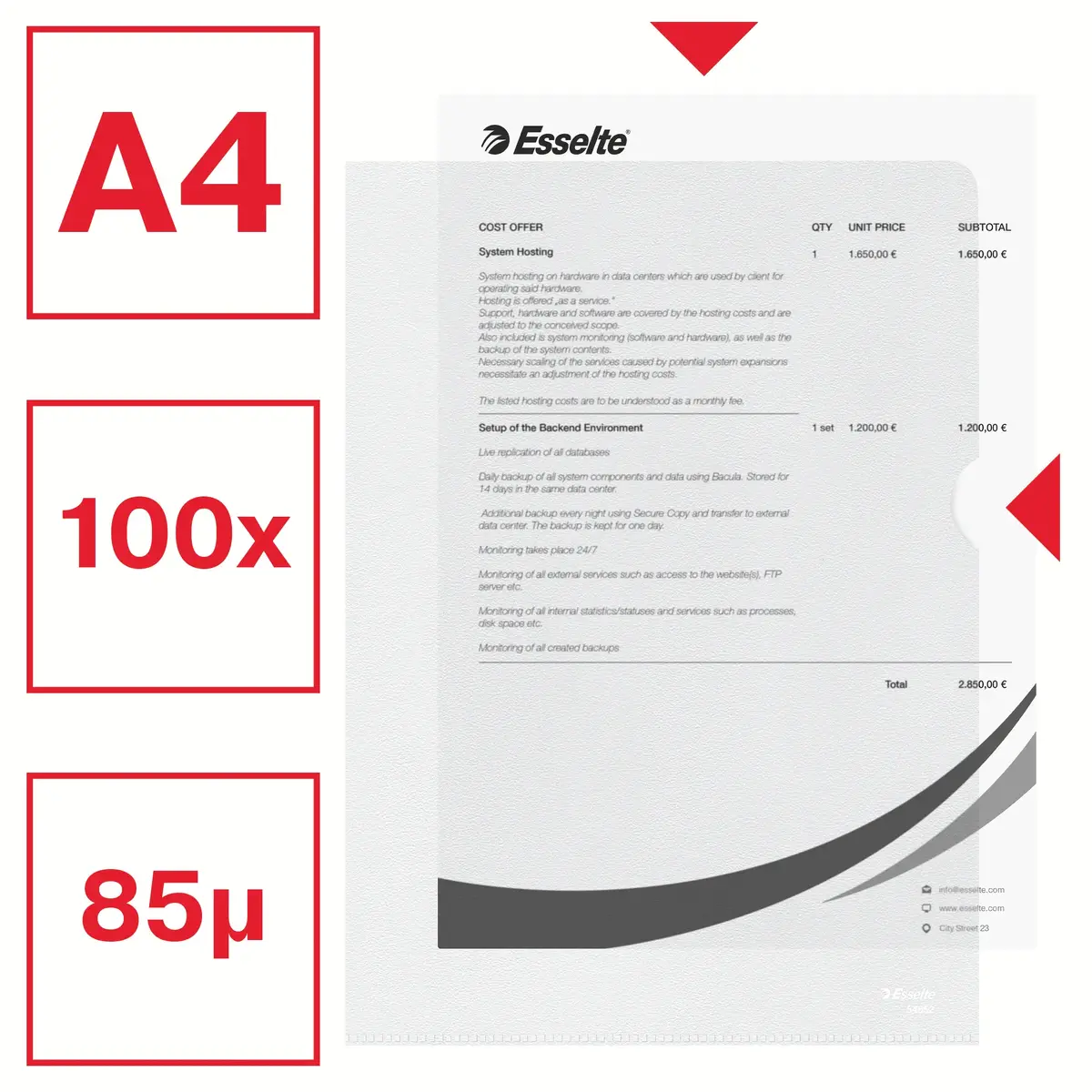Folder A4 ESSELTE Essential Photo 2