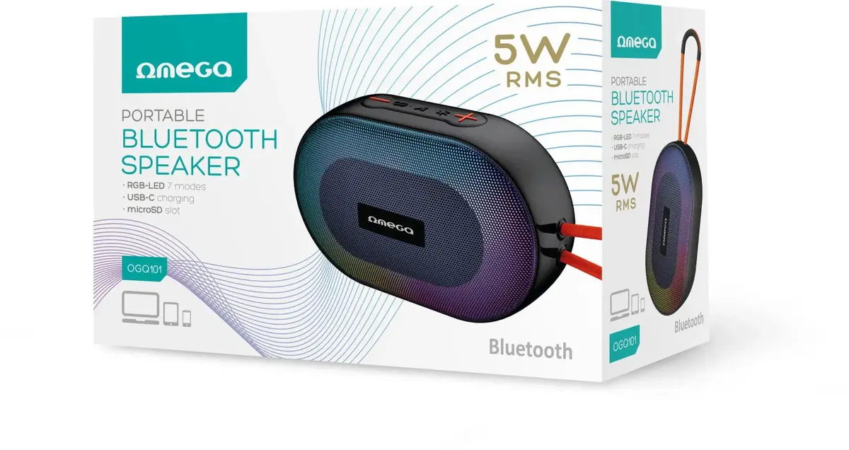Портативная колонка Omega OGQ101 BT 5.1 Photo 4