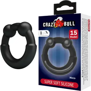 Сексуальное силиконовое кольцо Crazy Bull Model 15 D-243844 — силикон, регулируемая посадка