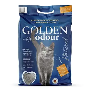 Cat litter Golden Grey 7 kg — clumping bentonite cat litter, dust-free, odor elimination