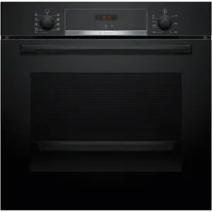 Built-in electric oven Bosch Serie 4 HBA534EB3 — 71 L, 3400 W, black, touch & rotary controls