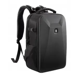 Camera backpack K&F Concept Nature Wander 22L, black — camera bag for mirrorless and DSLR, padded compartments