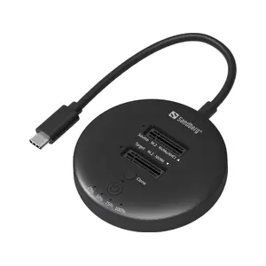 Sandberg USB3.2 Cloner Dock for NVMe M.2 SSD, Black, 20 Gbit/s