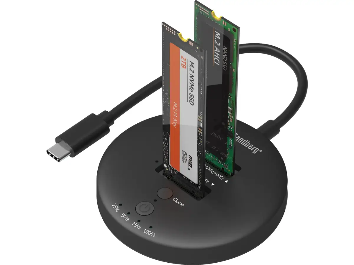 Sandberg USB3.2 Cloner Dock NVMe M.2 SSD Photo 2