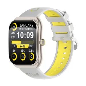 Смарт‑часы Colmi P86 Gold с Bluetooth и датчиком пульса