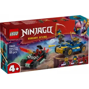 LEGO Racing Set 71840 Rogue vs Drix – LEGO Ninjago building set, duel scene playset
