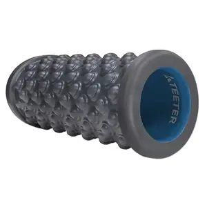 Foam roller TEETER FR1311 13 collu stingrs pelēks ar reljefu miofaciālā atbrīvošanai un muskuļu atjaunošanai