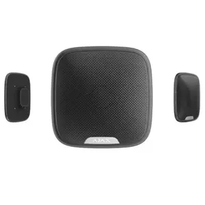 Wireless indoor siren Ajax StreetSiren B black – wireless indoor alarm siren, compact design