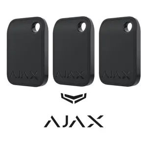 Брелок-проximity Ajax AJAX-PROXIMITYTAGB Черный набор из 3 — брелоки для системы Ajax, черные, 3 шт.