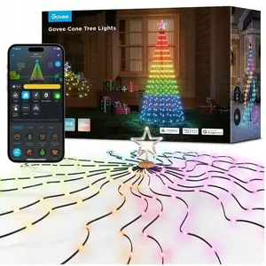 Светодиодная конусная ёлка Govee H6840 RGBIC 1,82 м Wi‑Fi 2,4 ГГц