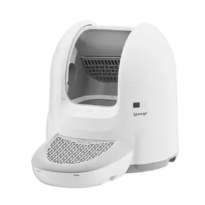 Self-cleaning litter box Sponge Litter Box SPONGE — WiFi, 65 L capacity, black, 597×643 mm, 10 kg