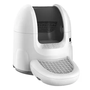 Самоочищающаяся кошачья туалетная коробка Sponge Litter Box SPONGE — Wi‑Fi, 65 л, чёрная, 597×643 мм, 10 кг