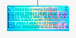 Steelseries Apex 3 TKL Gaming USB QWERTY US English Tenkeyless Keyboard Aqua colour