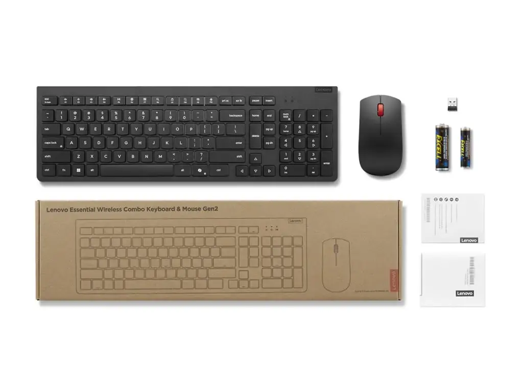 Lenovo Essential Combo Gen2 Nordic wireless keyboard & mouse Photo 5