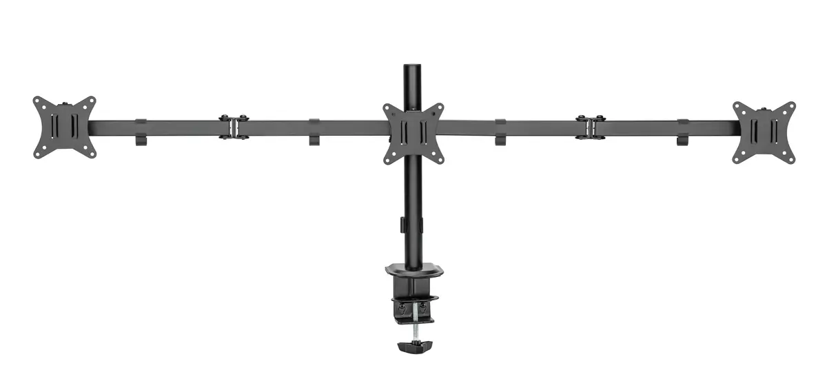 Deltaco ARM-0301-B Galda stiprinājums trīs monitoriem