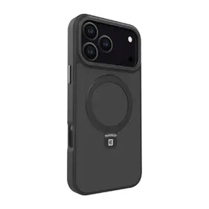 Защитный чехол Evelatus для iPhone 17 Pro Max матовый чёрный с MagSafe и встроенной подставкой