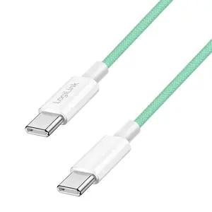LogiLink USB 2.0 Type-C cable C/M to C/M 60W green 1 m