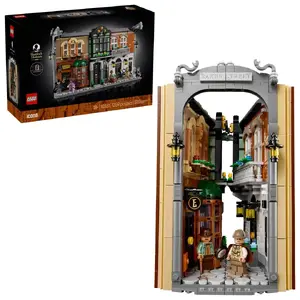 LEGO Icons Book Nook Sherlock Holmes 10351 – modular diorama set, decorative bookshelf insert