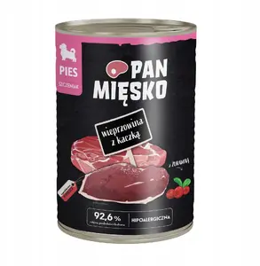 Mitrs suņu barības konservs pan miĘsko Karma Pork with Duck Puppy 400 g