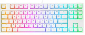 Mechanical keyboard RAMPAGE KB-R136 TKL White with Huano Red switches